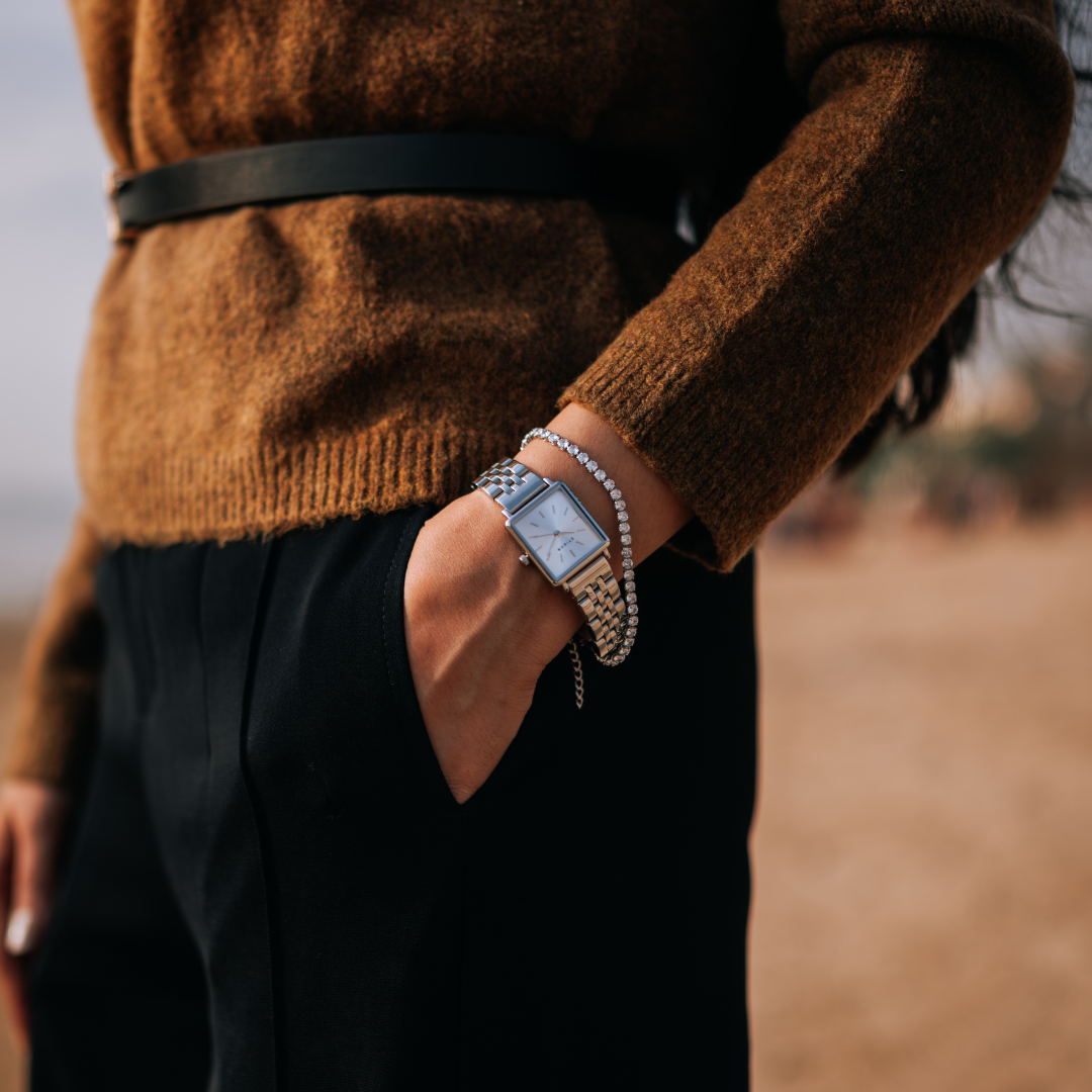 Classic Petite - Silver Tennis Stack