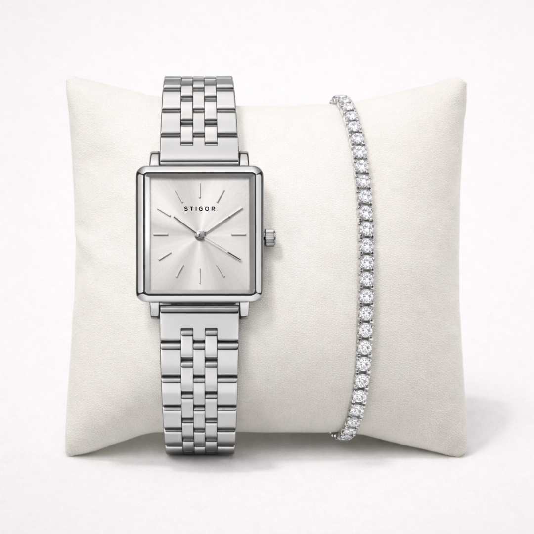 Classic Petite - Silver Tennis Stack