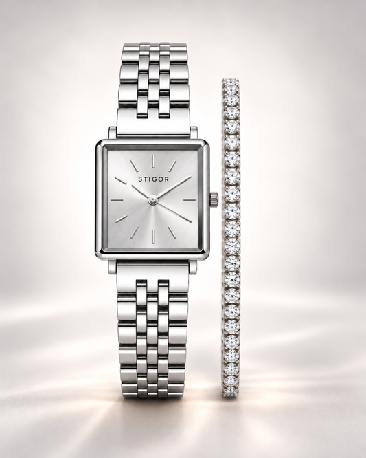 Classic Petite - Silver Tennis Stack