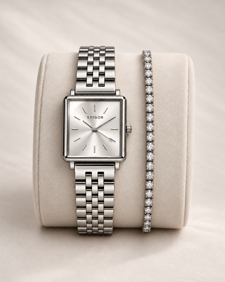 Classic Petite - Silver Tennis Stack