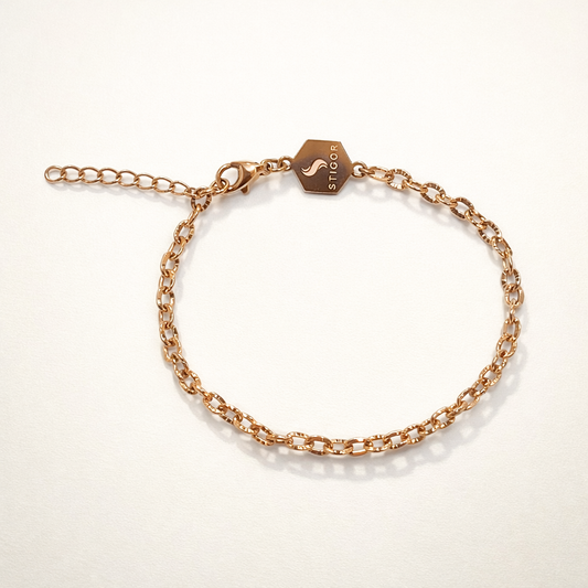 Classic Petite - Rose Gold Chain Stack