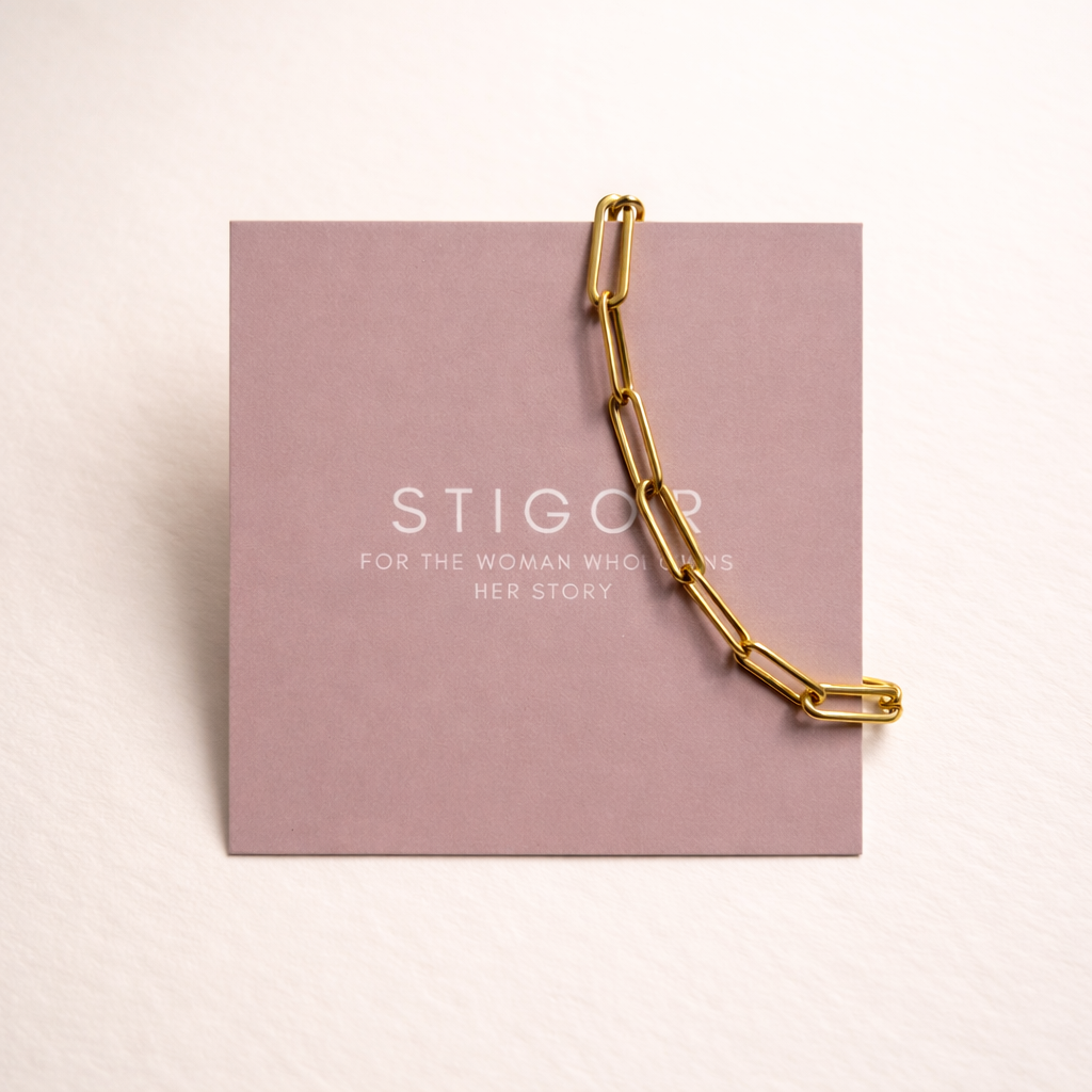 Classic Paperclip Bracelet - Gold