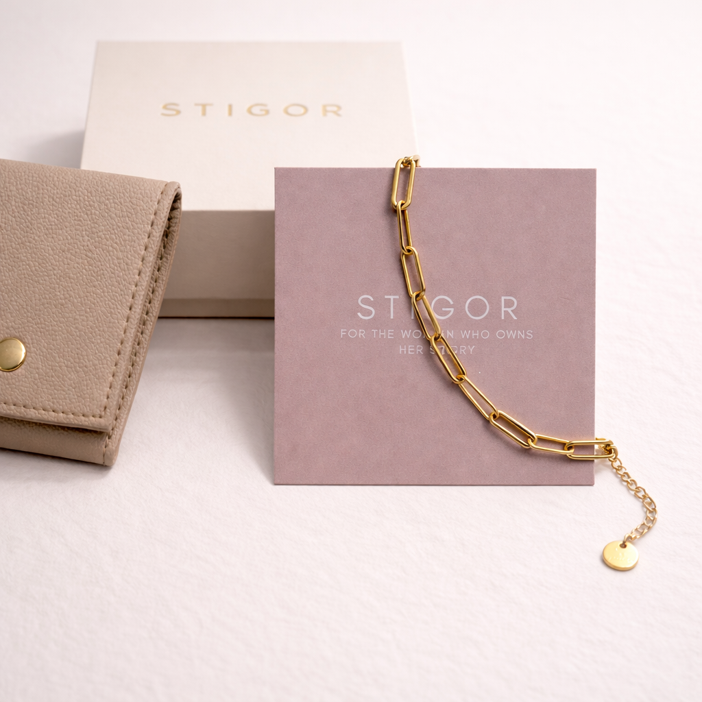 Classic Paperclip Bracelet - Gold