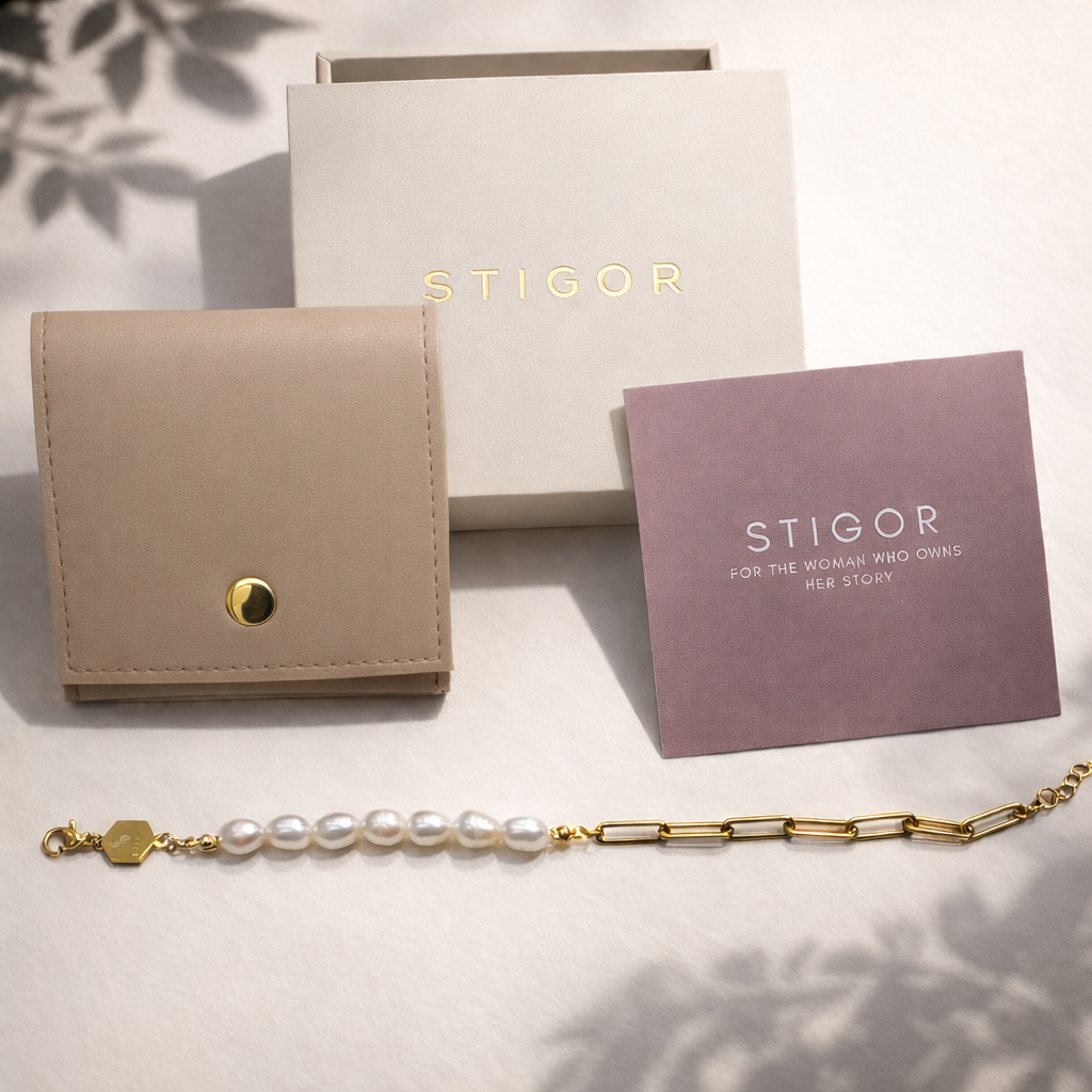 Signature Freshwater Pearl Paperclip Bracelet