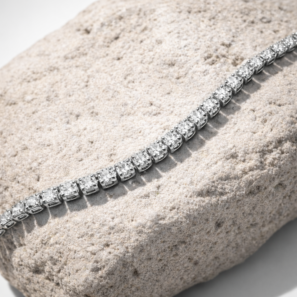 Classic Petite - Silver Tennis Stack