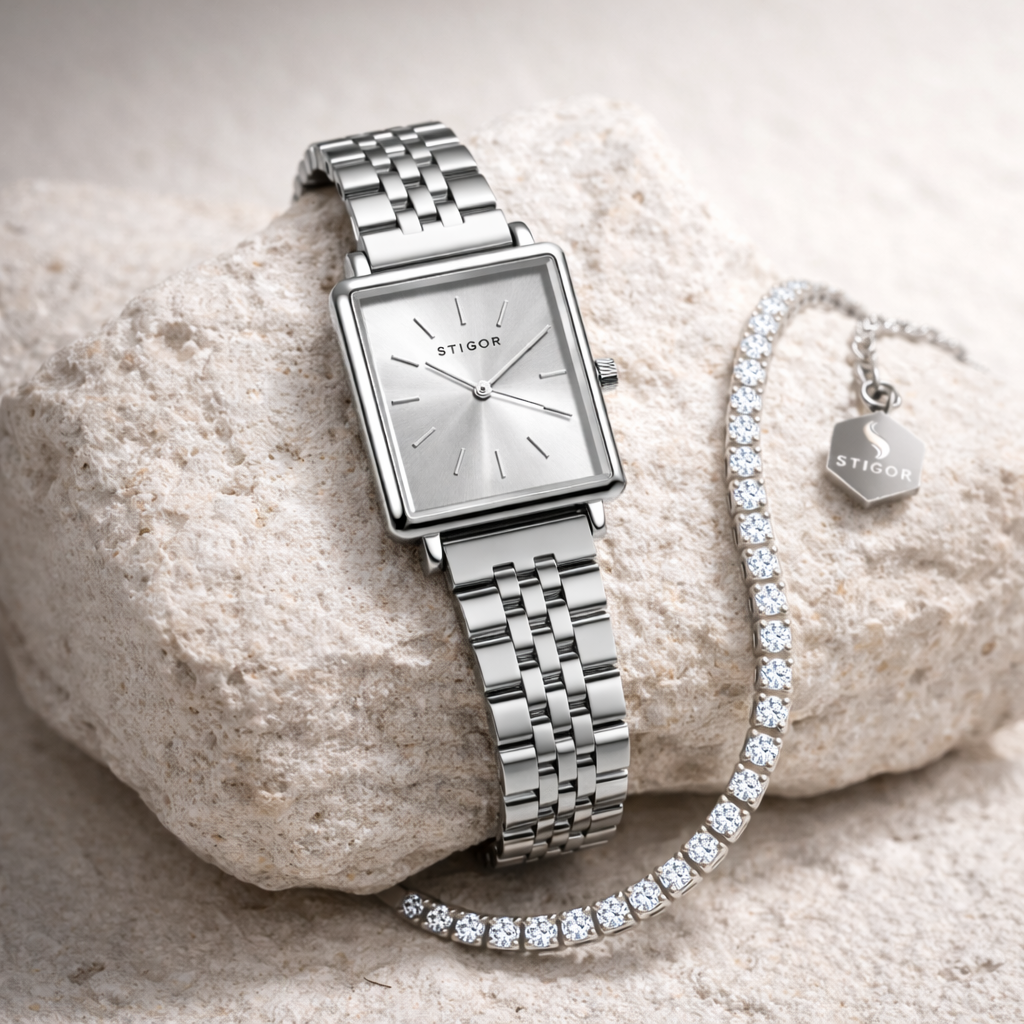 Classic Petite - Silver Tennis Stack